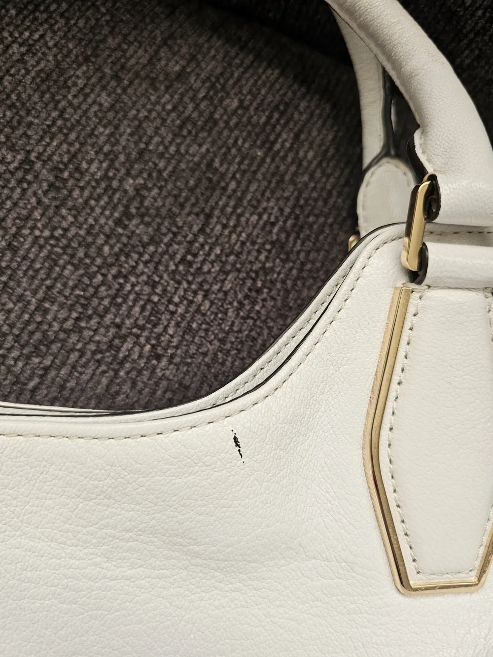 Michael Kors Cream Leather Top-Handle Tote